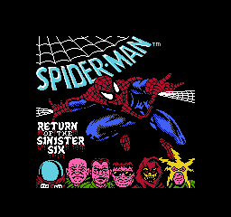 Spider-Man - Return of the Sinister Six (USA) Title Screen